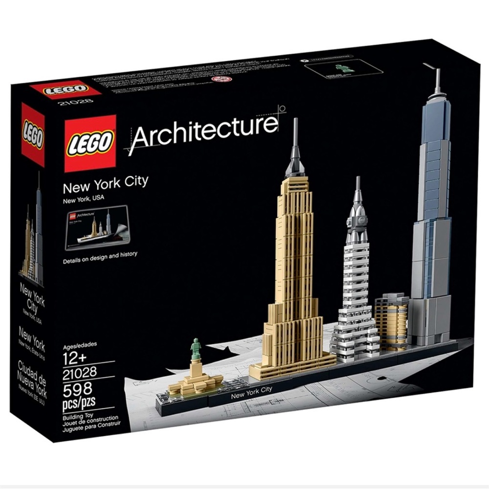 New LEGO Architecture 21028 New York City Factory Sealed Retired Buildings
